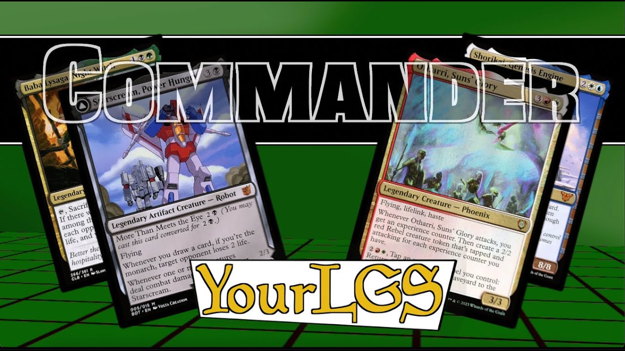 Commander Gameplay 1 - Baba Lysaga, Otharri, Shorikai, Starscream: Magic the Gathering EDH