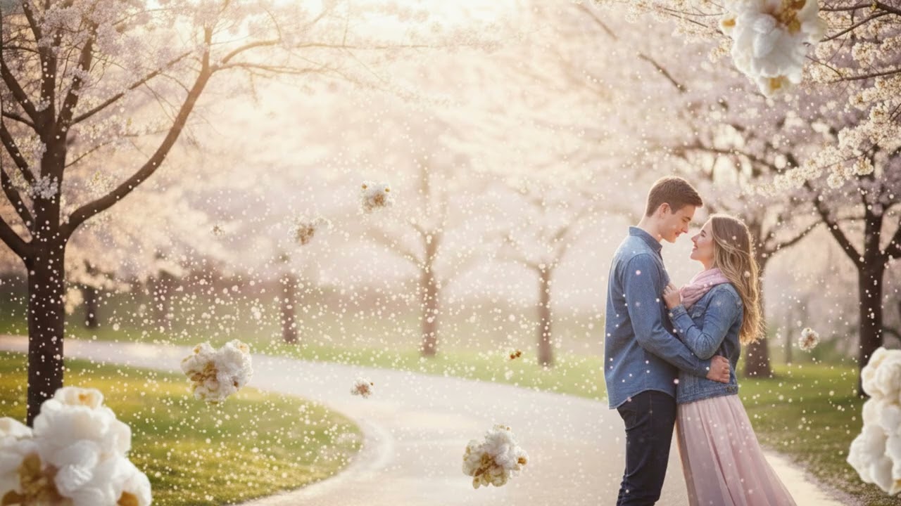 첫눈 처럼 벚꽃이 내려