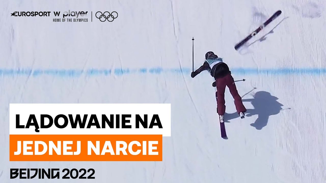 Kelly Sildaru niczym Manuel Fettner wylądowała na jednej nodze! | Pekin 2022