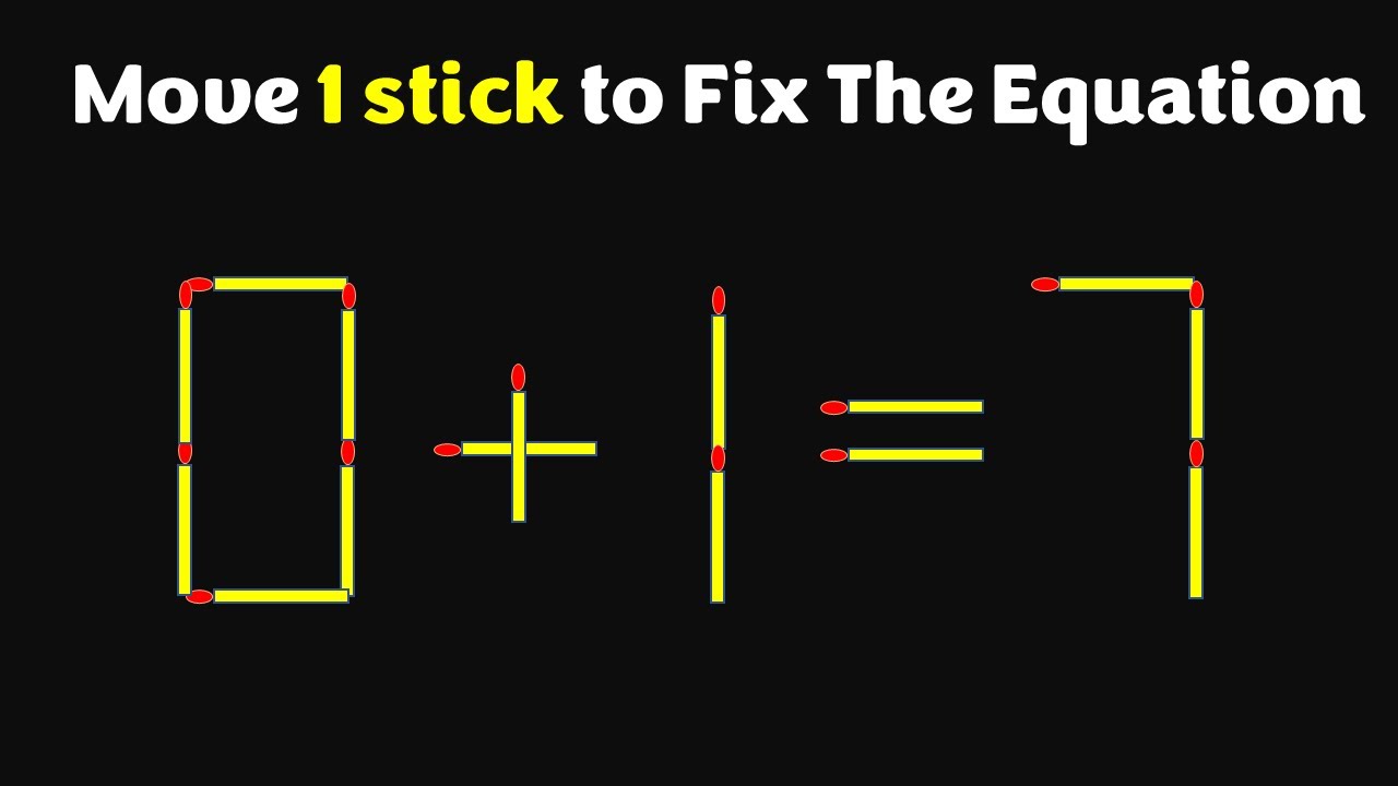 Improve IQ - Fix The Equation #matchstickpuzzle #simplylogical