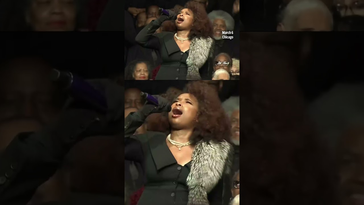 Jennifer Hudson performs at Rev. Jesse Jackson's funeral