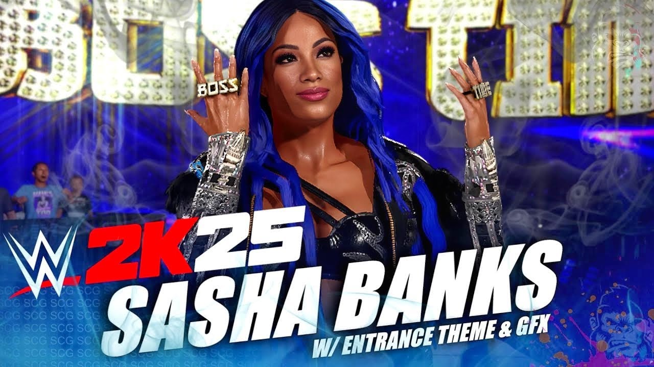 Sasha Banks w/ Entrance Theme & Graphics Pack | New WWE 2K25 Mods