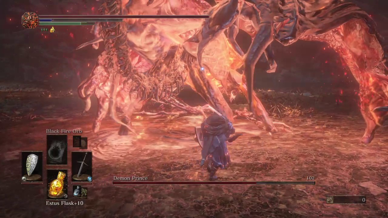 DARK SOULS 3 (Ringed City DLC) - Demon Prince kill on Pyromancer