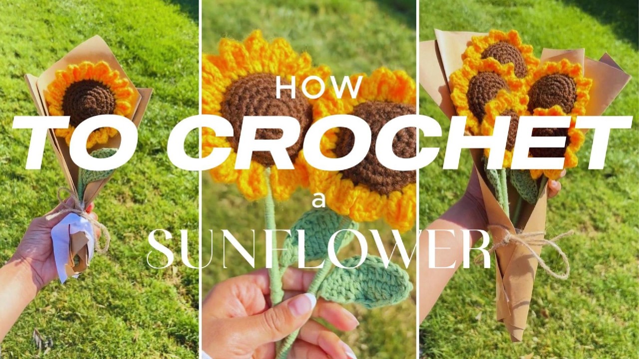 How to Crochet a Sunflower for Beginners (Step-by-Step Tutorial)🌻✨