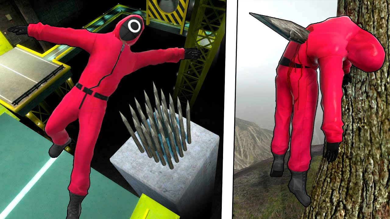 Squid Game Ragdoll Physics: The Best Epic NPC Falls! Compilation #348