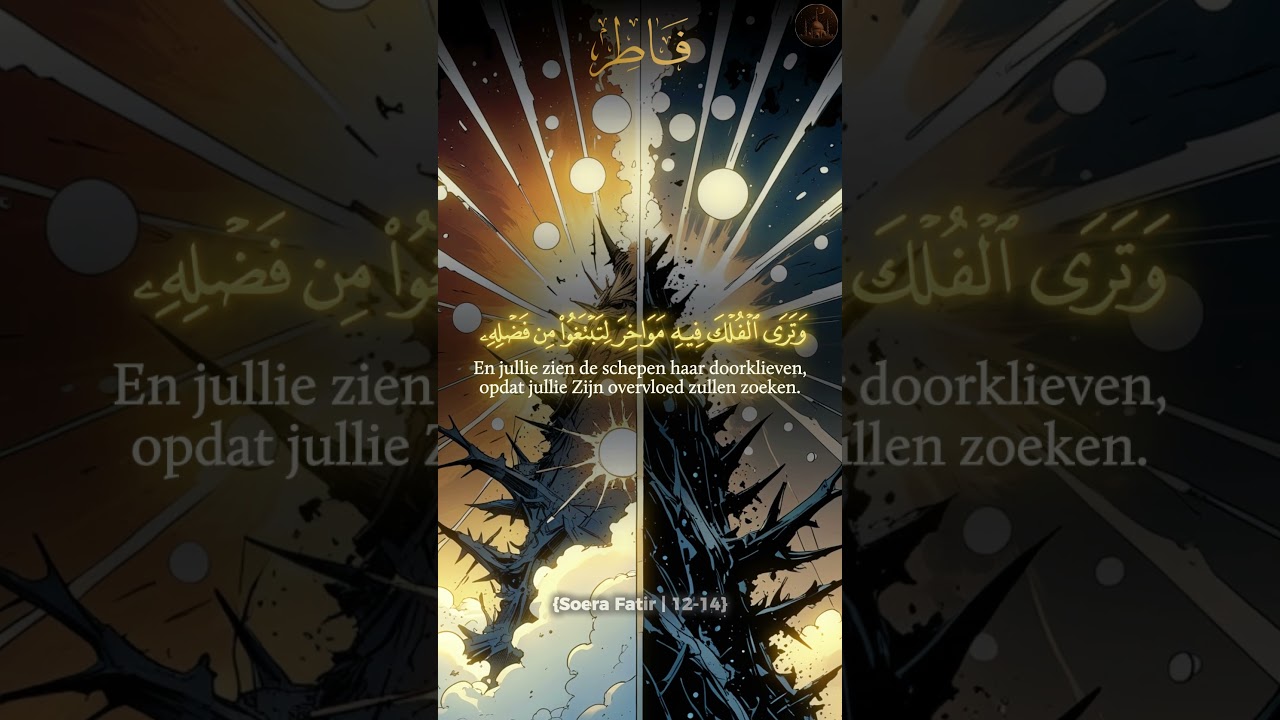 Zoet Water, Zout Water en de Schepping | Surah Fatir 12-14