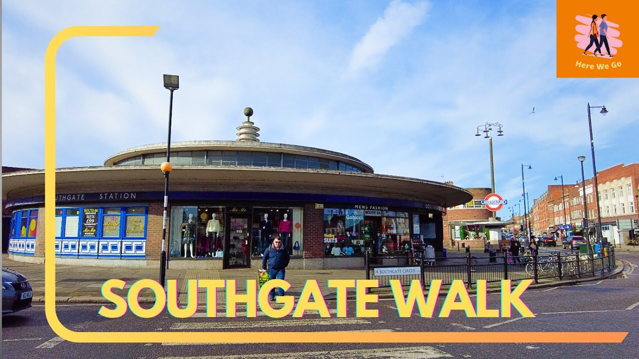 Southgate Walk London | North London | HD pov | Here We Go Walks 2024