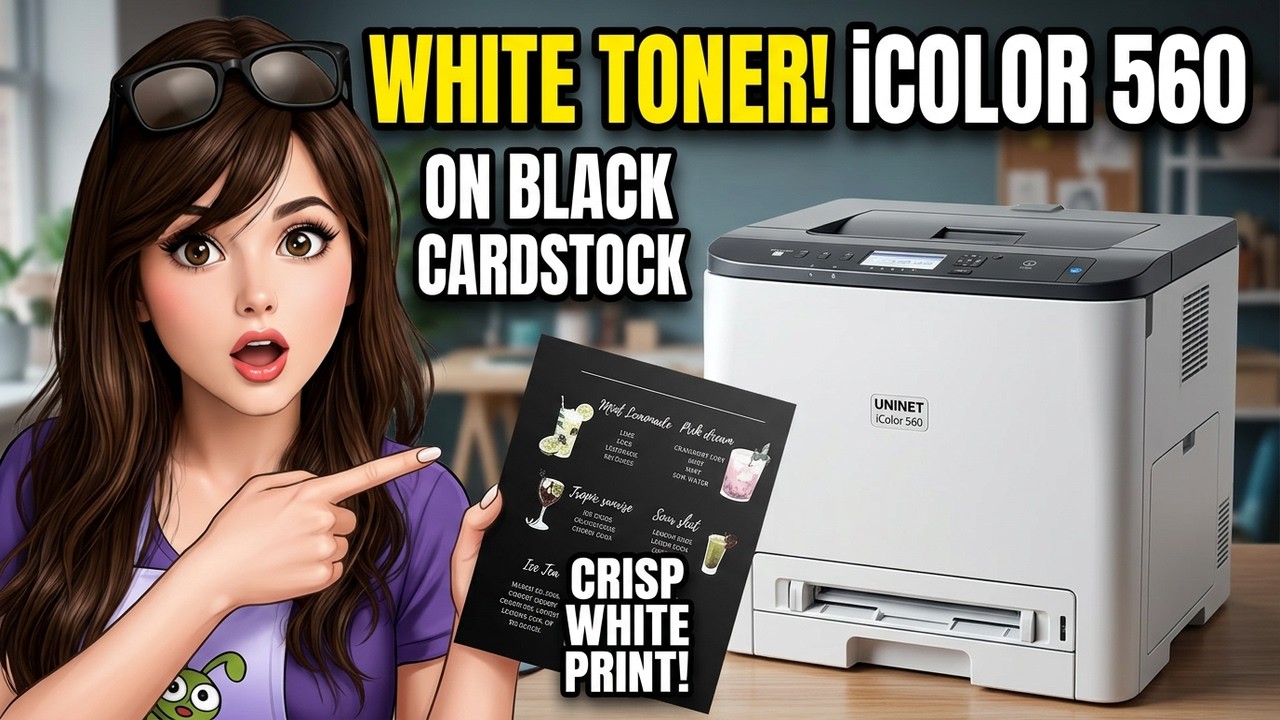 White Toner Printing With IColor 560 For Beginners