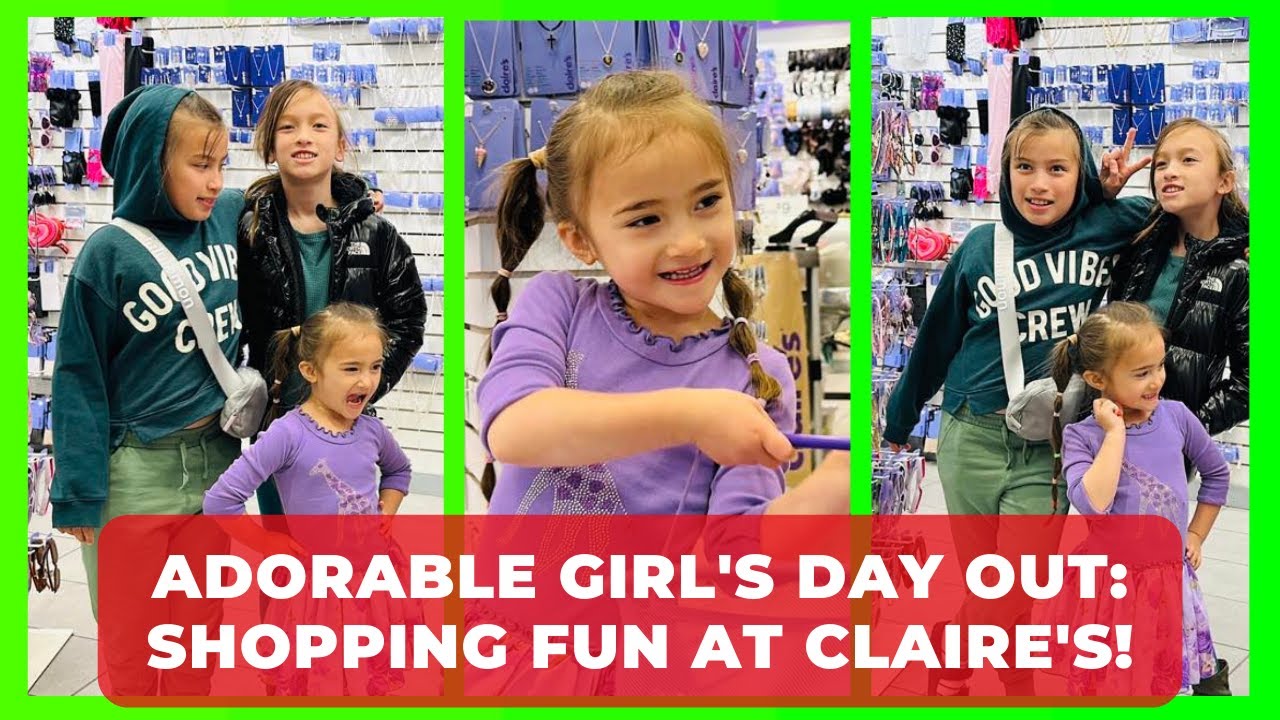 Adorable Girls' Day Out: Shopping Fun at Claire's  #fun #claires #twins #toddler #shopping