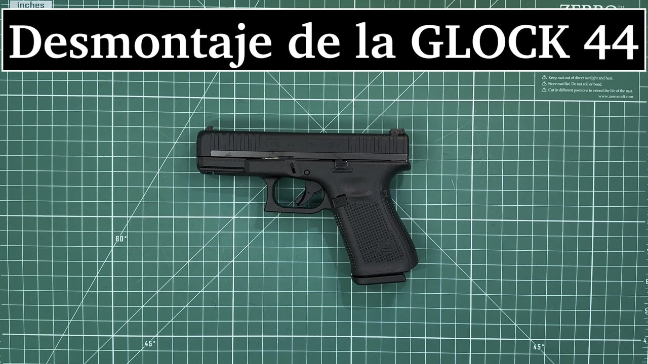 Desmontaje de la pistola GLOCK 44 22lr, Desmontaje de campaña, video en español