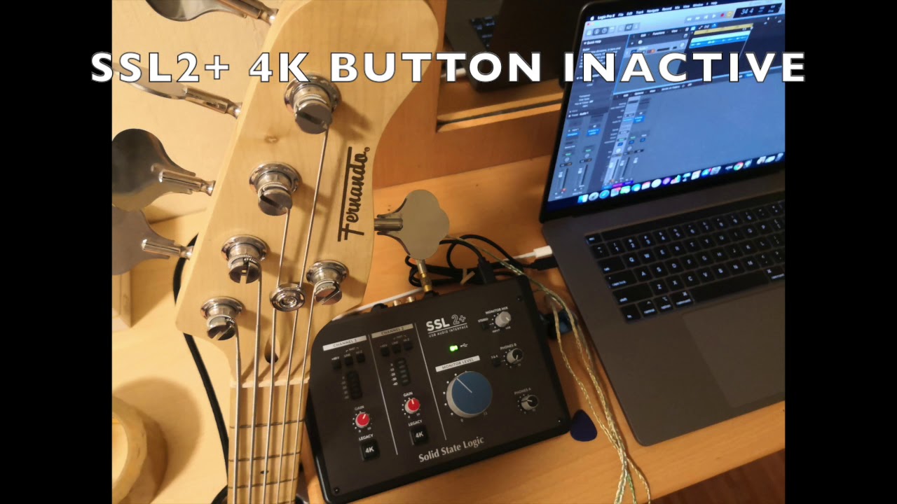 SSL2+ Preamp Test 4k Button (Electric Bass Guitar)