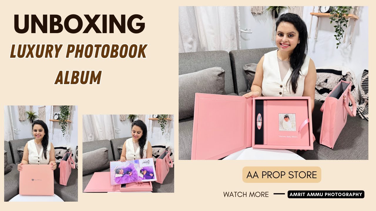 Unboxing Luxury Photobook Album | Best Album Design For Newborn Photoshoot | Amrit Ammu Photography