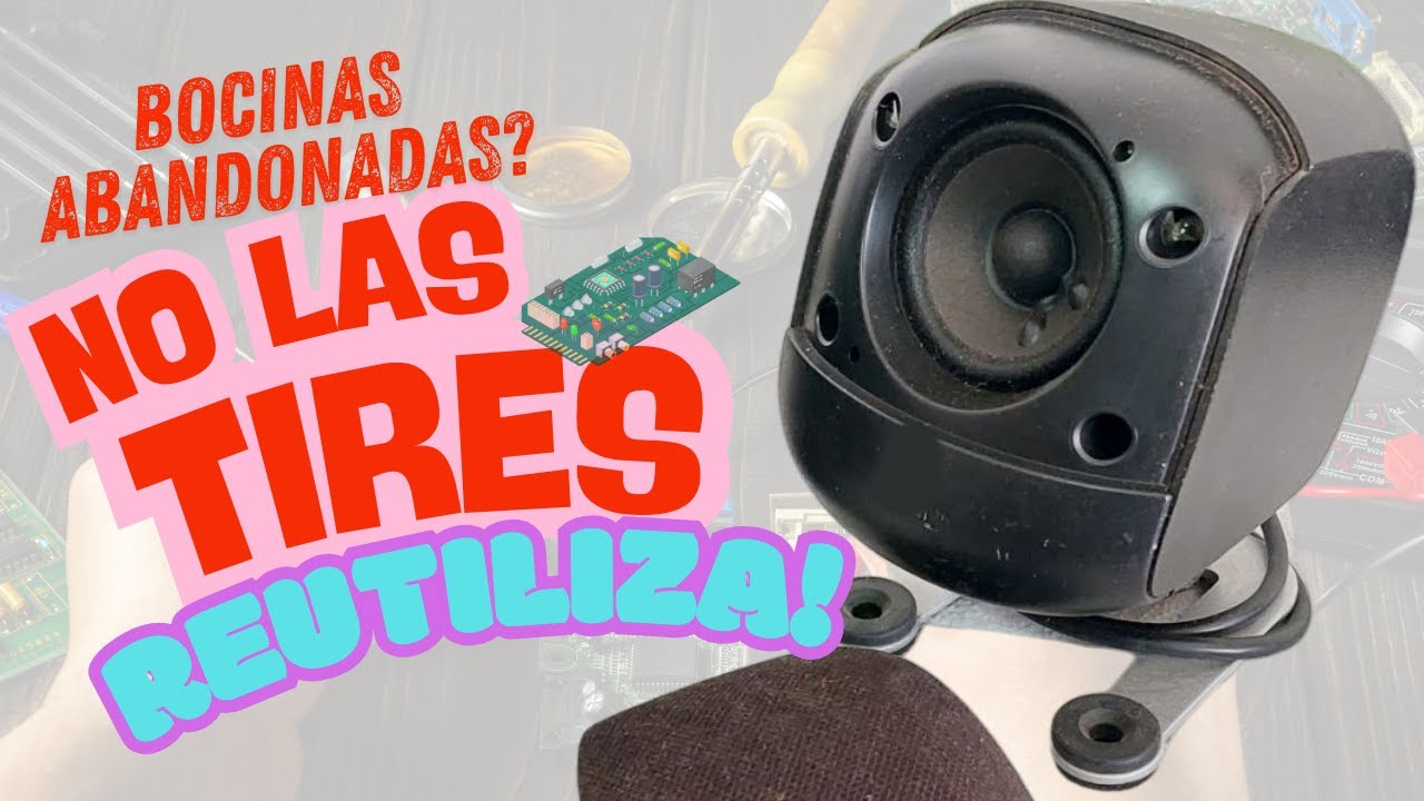 ♻️ Bocinas viejas? No las tires!!!! Una idea para reutilizarlas