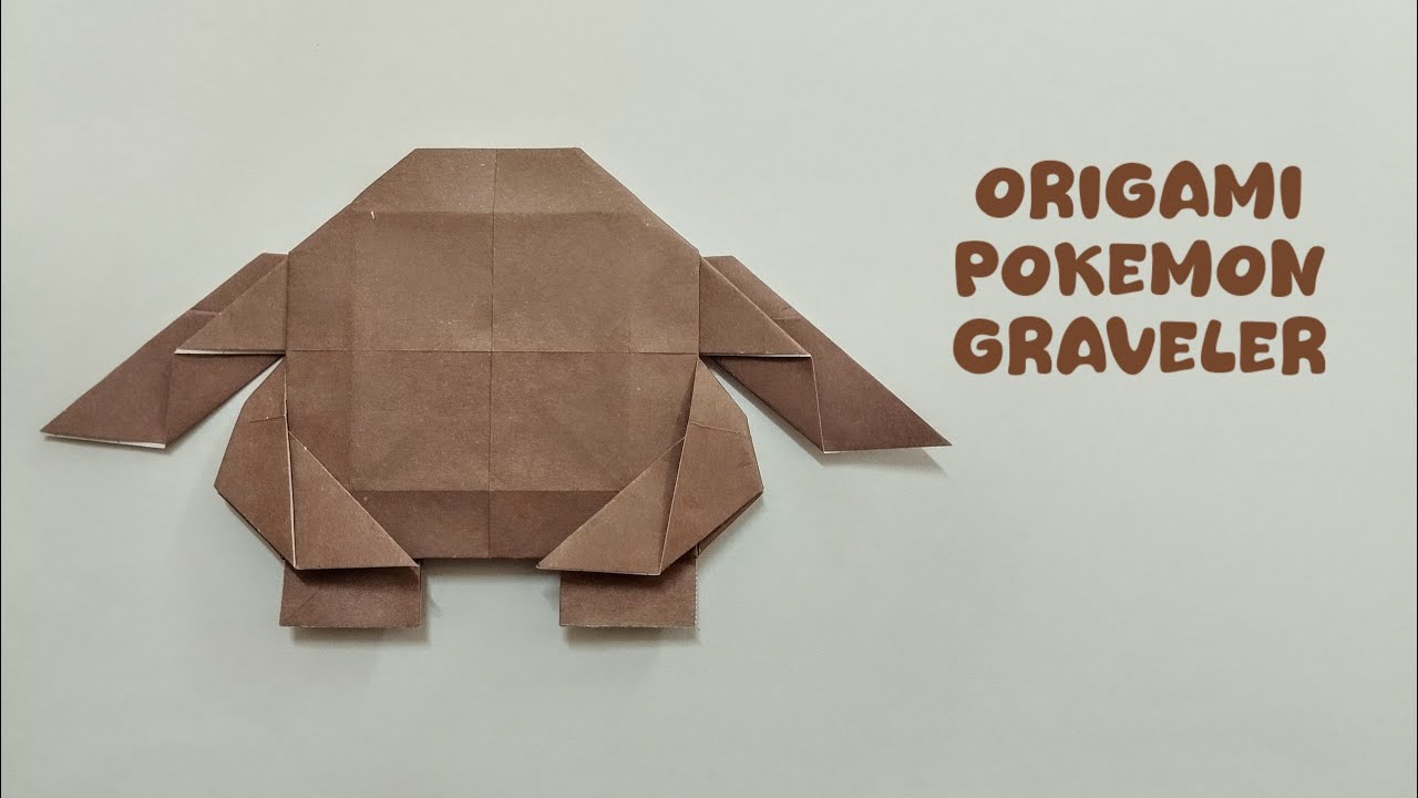 How To Make Pokemon Graveler | Origami Pokemon Graveler (Pokemon Go)