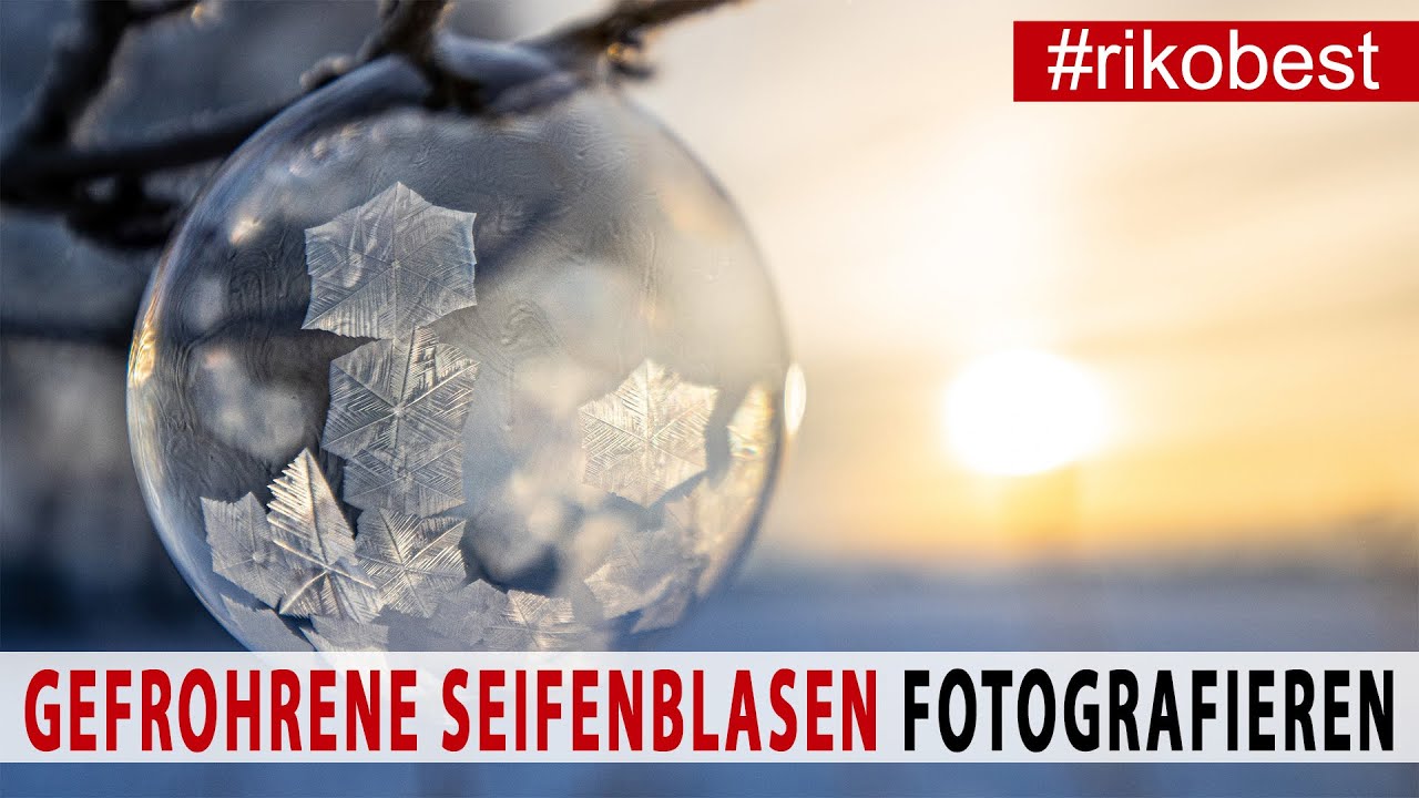 Fotografieren im Winter ❄️ Foto Idee - gefrorene Seifenblasen fotografieren, ganz einfach nachmachen