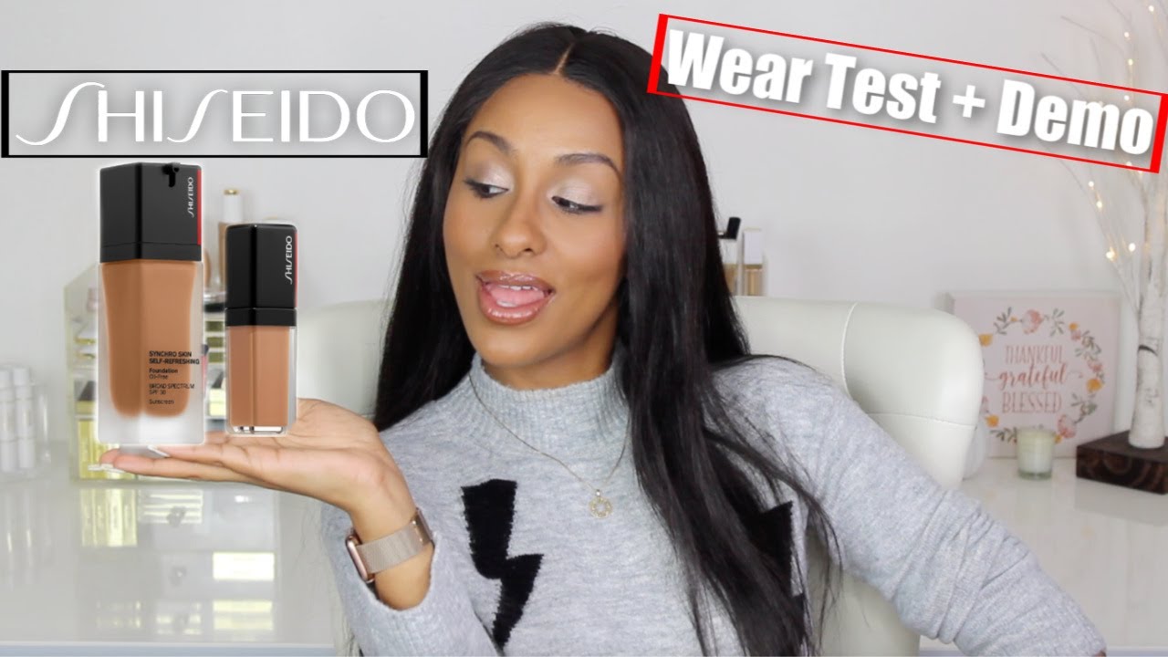 SHISEIDO Synchro Skin Self-Refreshing Foundation + Concealer | Wear Test + Demo