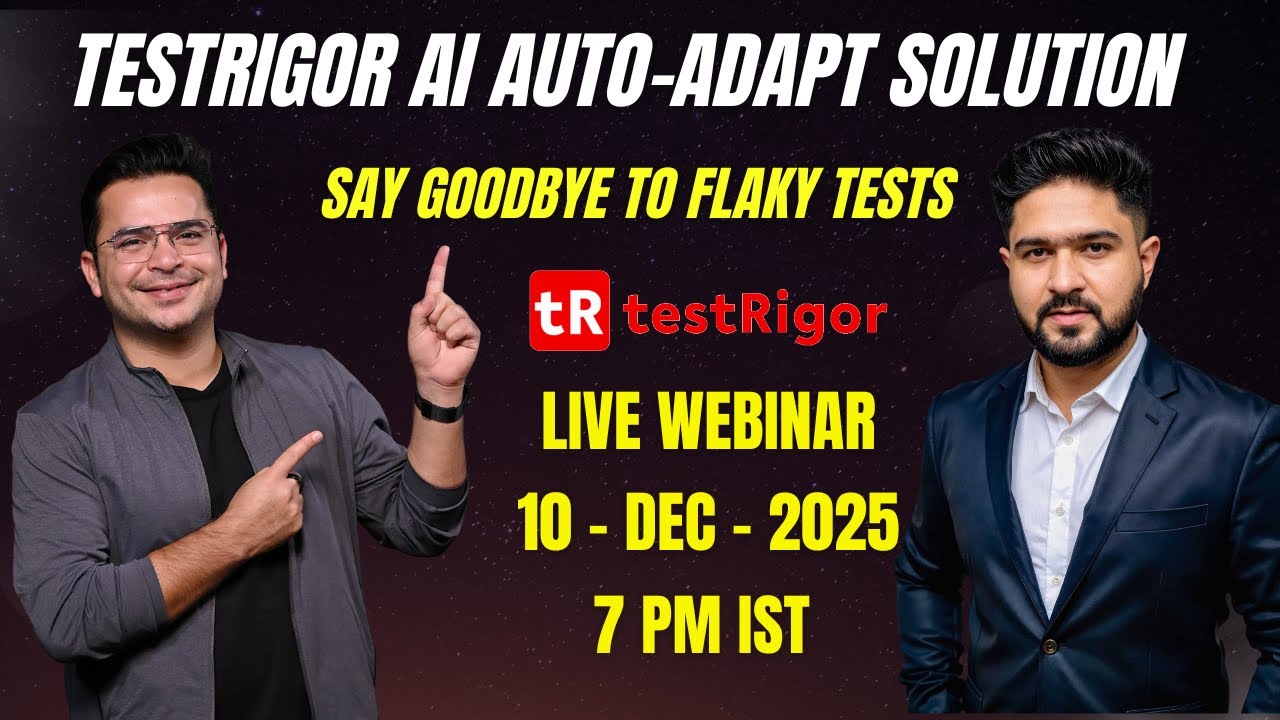 How To Handle Flaky Automation Tests | TestRigor's AI Auto-Adapt Solution - Live Webinar