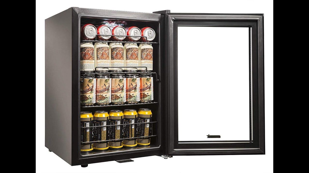 NewAir  BEVERAGE COOLER and REFRIGERATOR AB-850B (Black) with LOCKABLE GLASS DOOR!!!