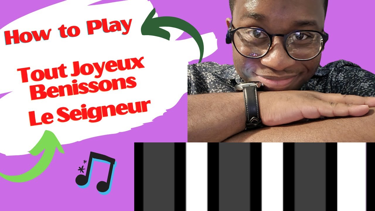 Appran jwe Tout Joyeux Benissons Le Seigneur sou piano - StefPlays
