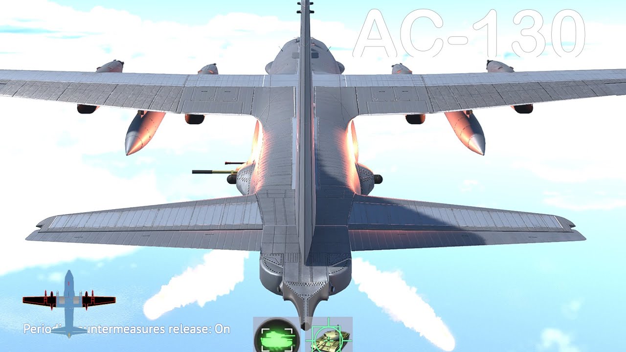 Playing as an AC-130 GUNSHIP in War Thunder.....