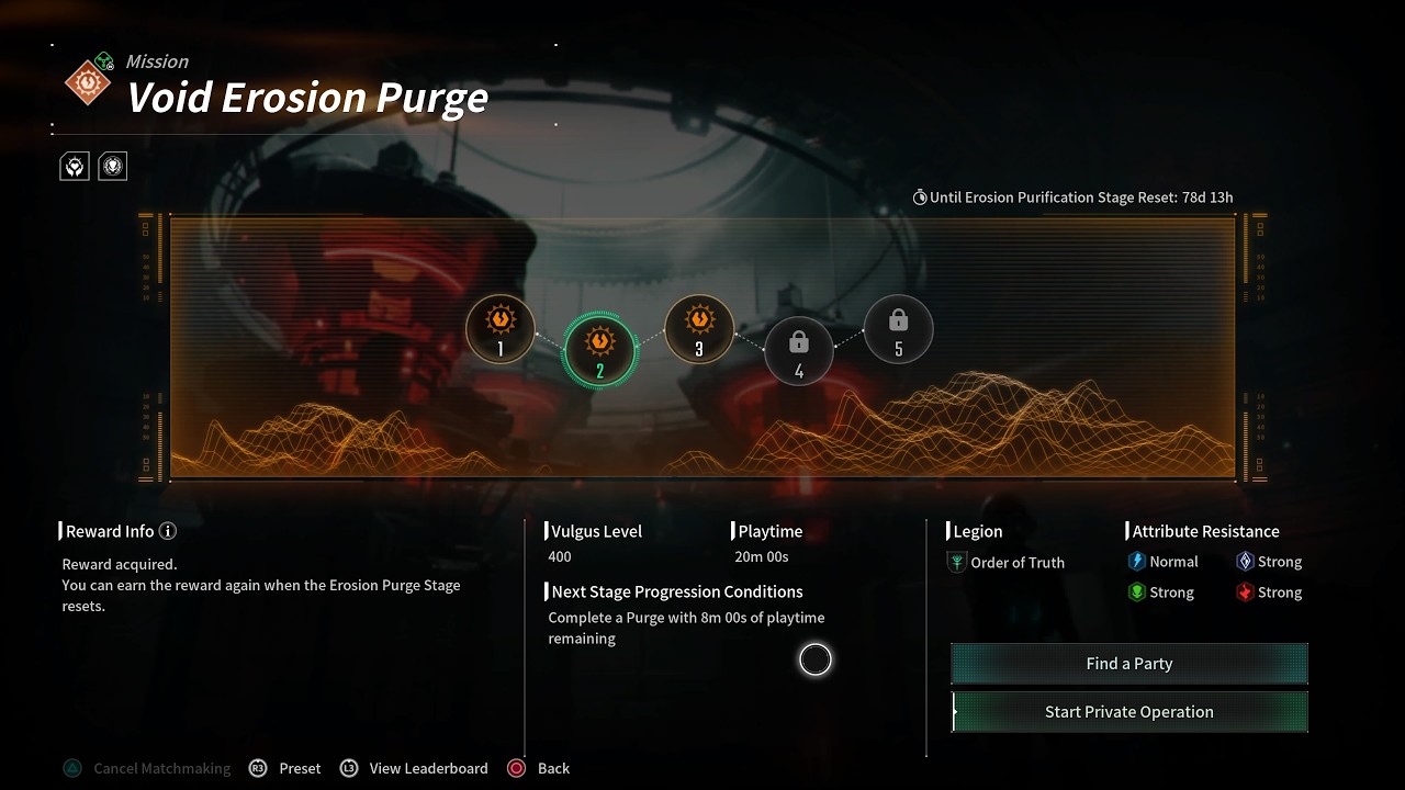 [PS5]TFD S3 E3 - Void Erosion: Stage 2 Challenge Mission - Dia - Solo - P310