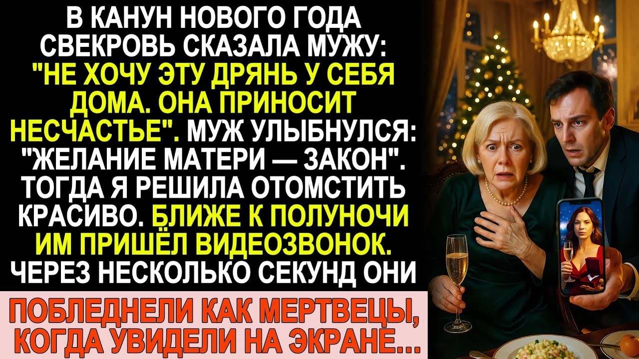Свекровь выгнала меня на Новый год. Но под бой курантов они увидели то, чего не забудут никогда!