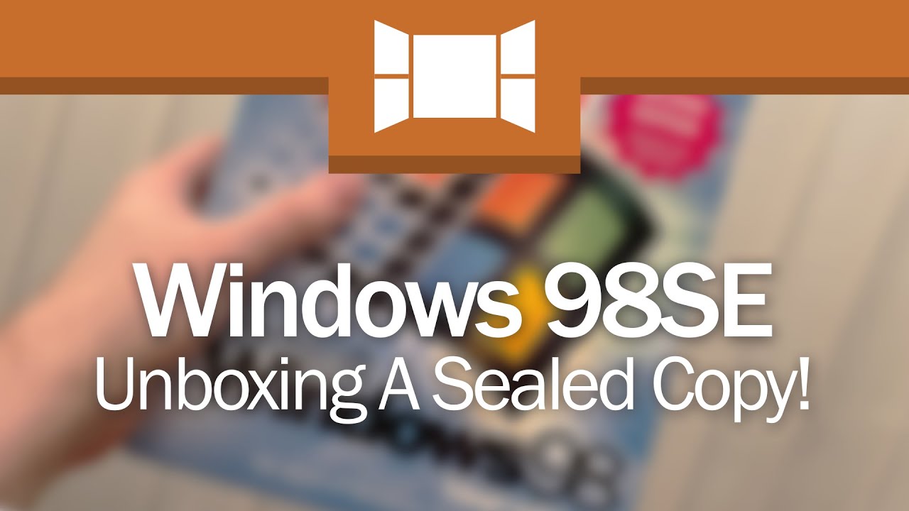 Unboxing A Sealed Copy Of Windows 98SE!