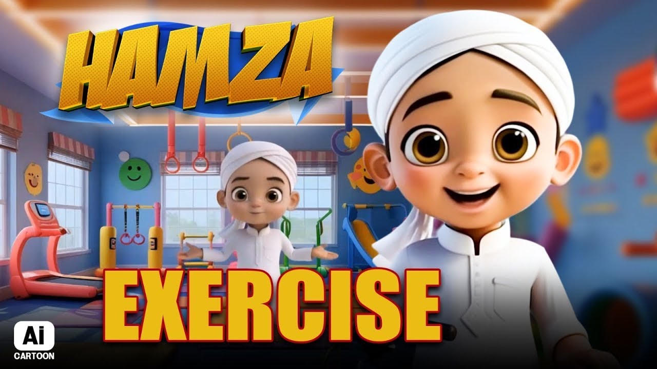 Hamza Nay Warzish Karnay Ki Ahmiyat Batai | AI Cartoon Series | Kids Madani Channel