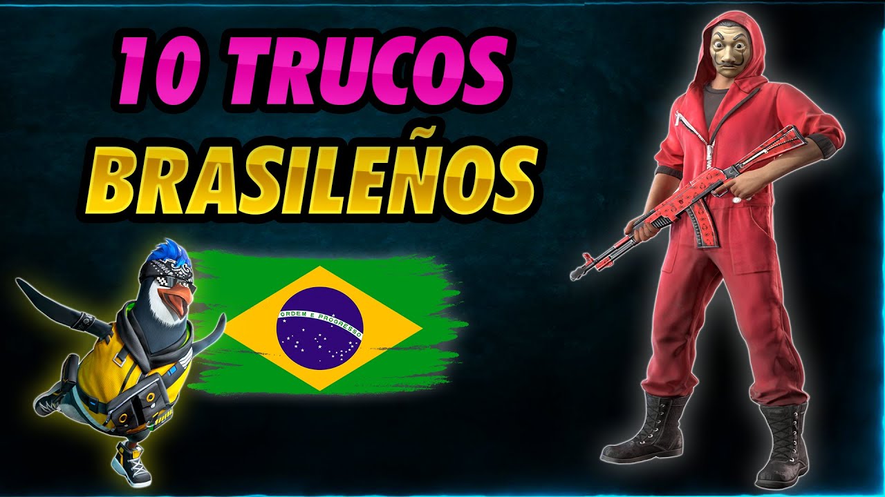 los 10 TRUCOS que USAN en BRASIL para JUGAR MEJOR en FREE FIRE