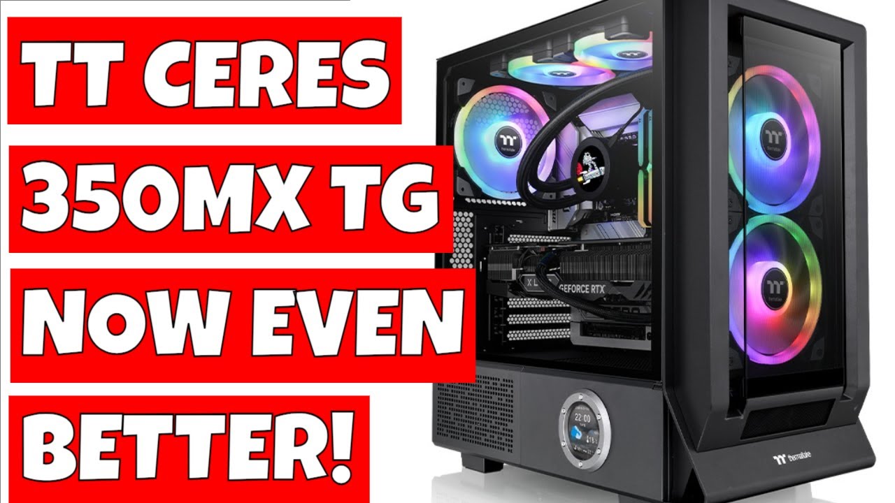 Brilliantly Colourful Thermaltake Ceres 350 MX TG ARGB Mid Tower Gaming Case