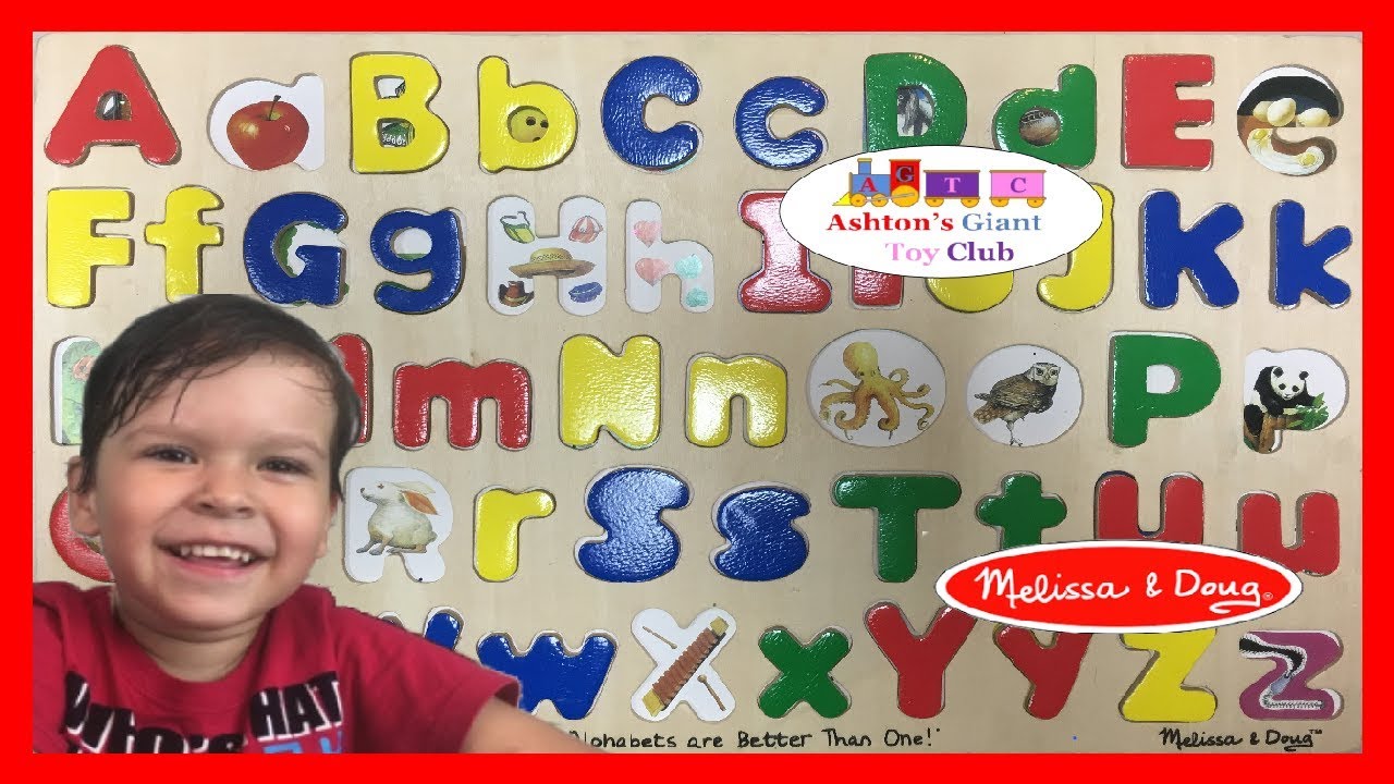 LEARN ABCs EGG SURPRISES | MELISSA & DOUG UPPER AND LOWERCASE ALPHABET PUZZLE