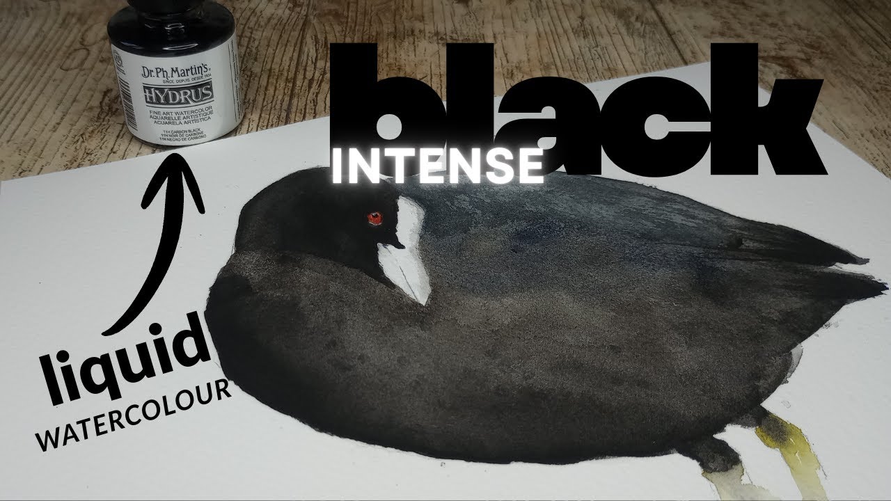 How to Paint Deep Blacks in Watercolour (Dr. Ph. Martin's Tutorial)