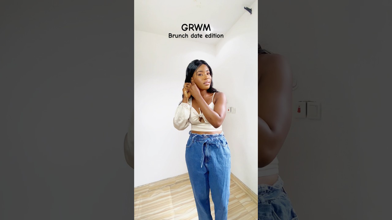 Get ready with me for a brunch date. Denim inspo #fashion #grwm #style #outfit #denim #shorts