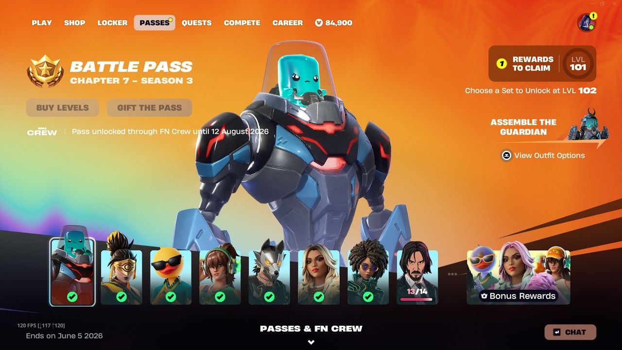 Fortnite: Chapter 7 Season 3 Battle Pass (Full Showcase)