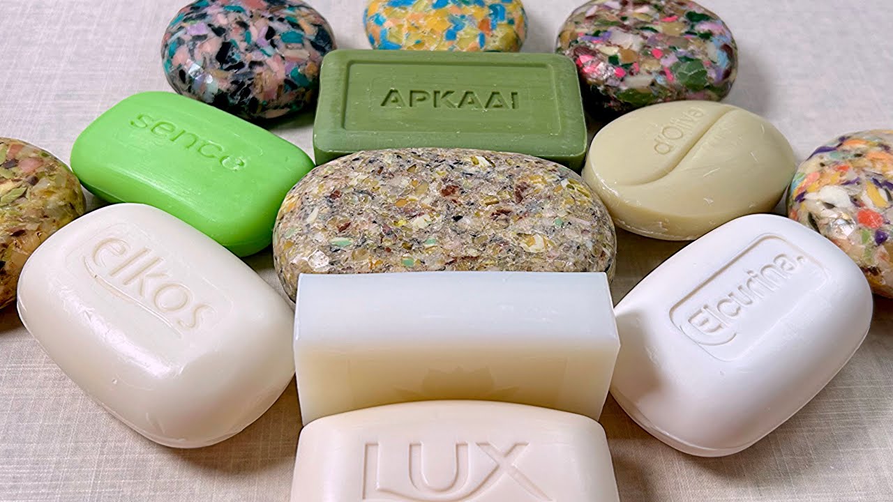 ASMR soap cutting Relaxing sounds Резка мыла АСМР #асмр