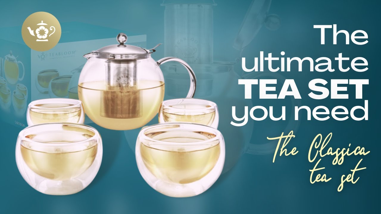 Teabloom Classica Glass Tea Set  for Any Type of Teas