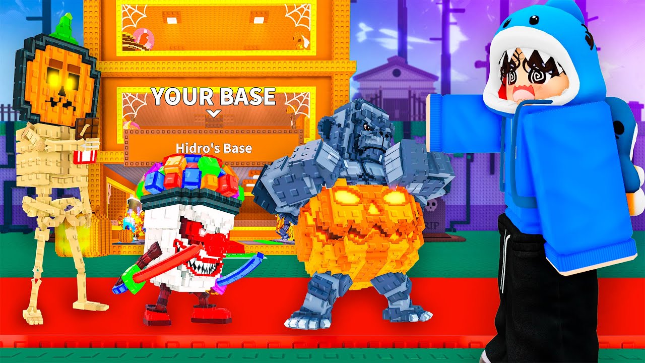 PEGUEI NOVOS BRAINROTS DE HALLOWEEN E DESBLOQUEEI A MELHOR BASE DO ROUBE UM BRAINROT