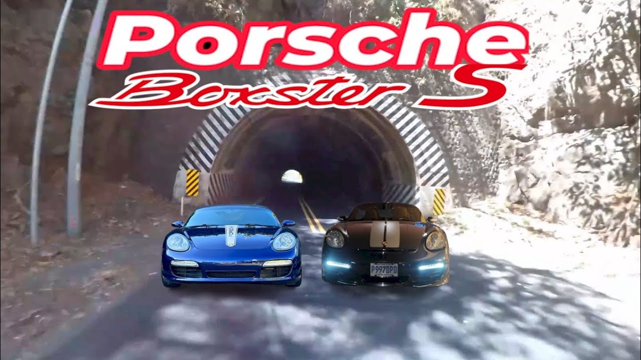 Porsche Boxster 987S sound in tunnels - AWESOME EXHAUST SOUNDS!   4k Insta360 & GoPro