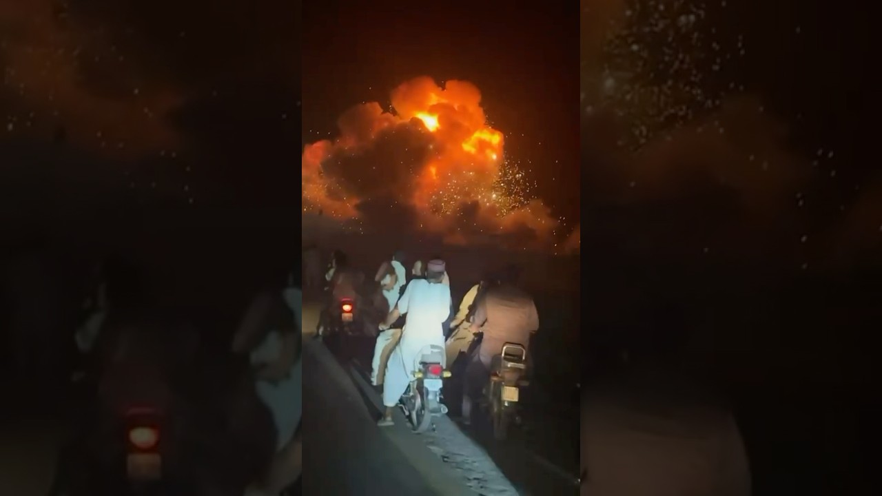 🚨 BREAKING: Video footage shows missile landing in Pakistan after India attacks various sites