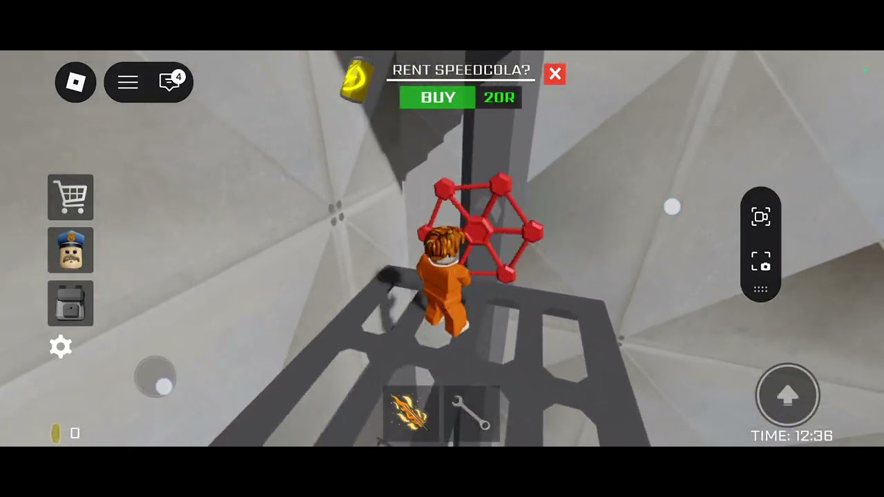 Playing Roblox Barrys prison escape 