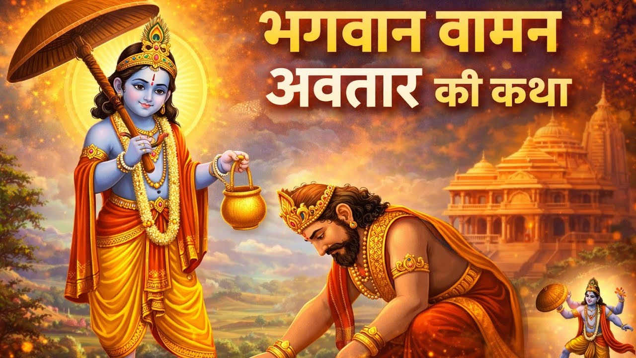 Bhagwan vishnu vaman avatar story @BhajanMarg 