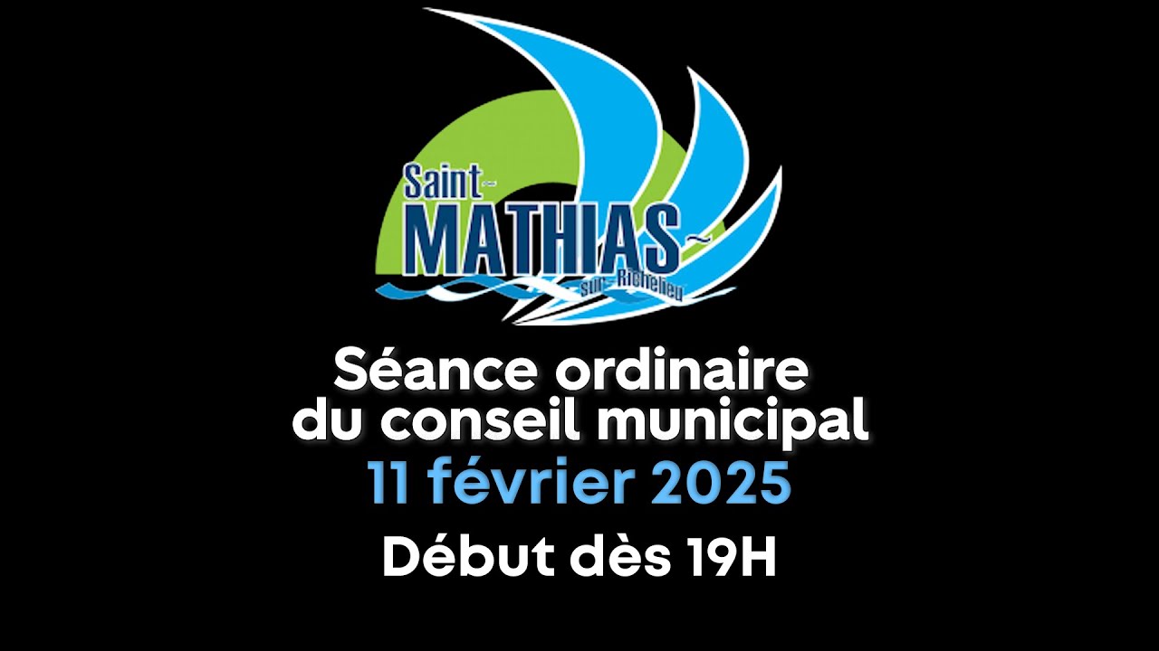 🔴 Séance ordinaire du conseil municipal du 11 février 2025 en direct 🔴