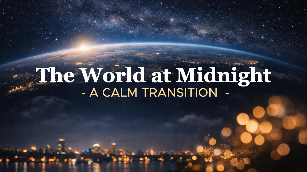 The World at Midnight – A Calm New Year’s Piano Transition | PandaFlow #22