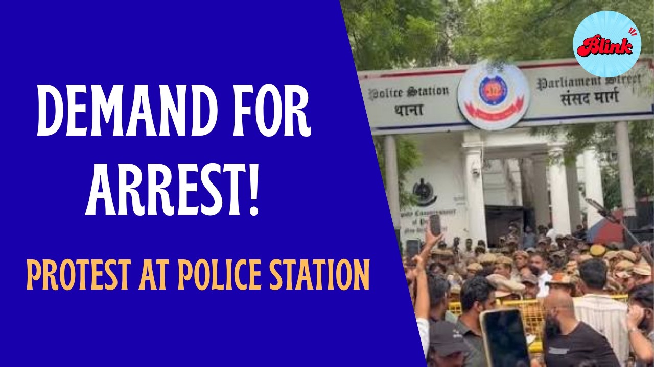 Delhi News: Protesters Gather At Parliament Street Police Station Over Swatantra Bhardwaj Case