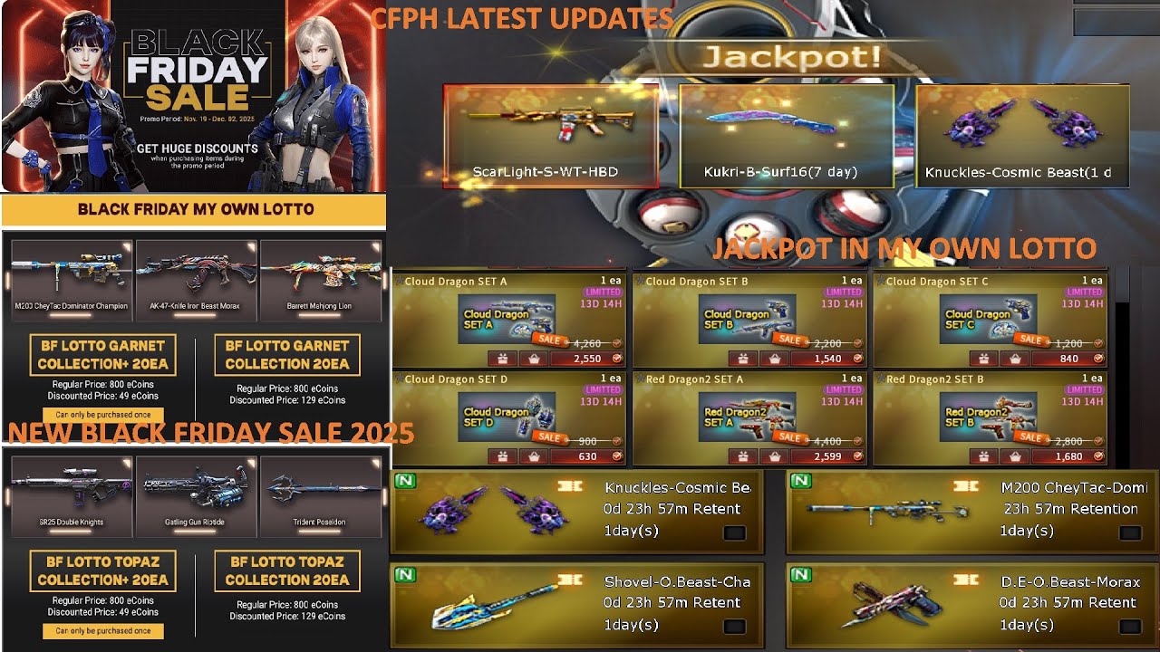 NEW BLACK FRIDAY SALE 2025 & JACKPOT IN BLACK FRIDAY MY OWN LOTTO CROSSFIRE PH