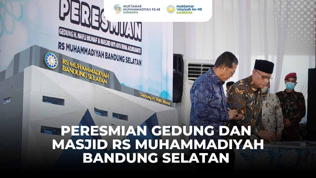 Haedar Nashir Resmikan Gedung dan Masjid RS Muhammadiyah Bandung Selatan