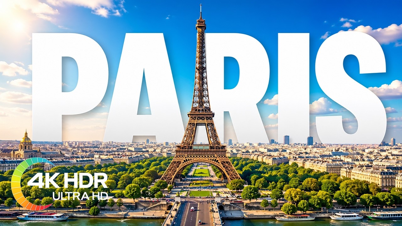 Watch Paris, Capital of France in 4K Video Ultra HD with Relaxing Music