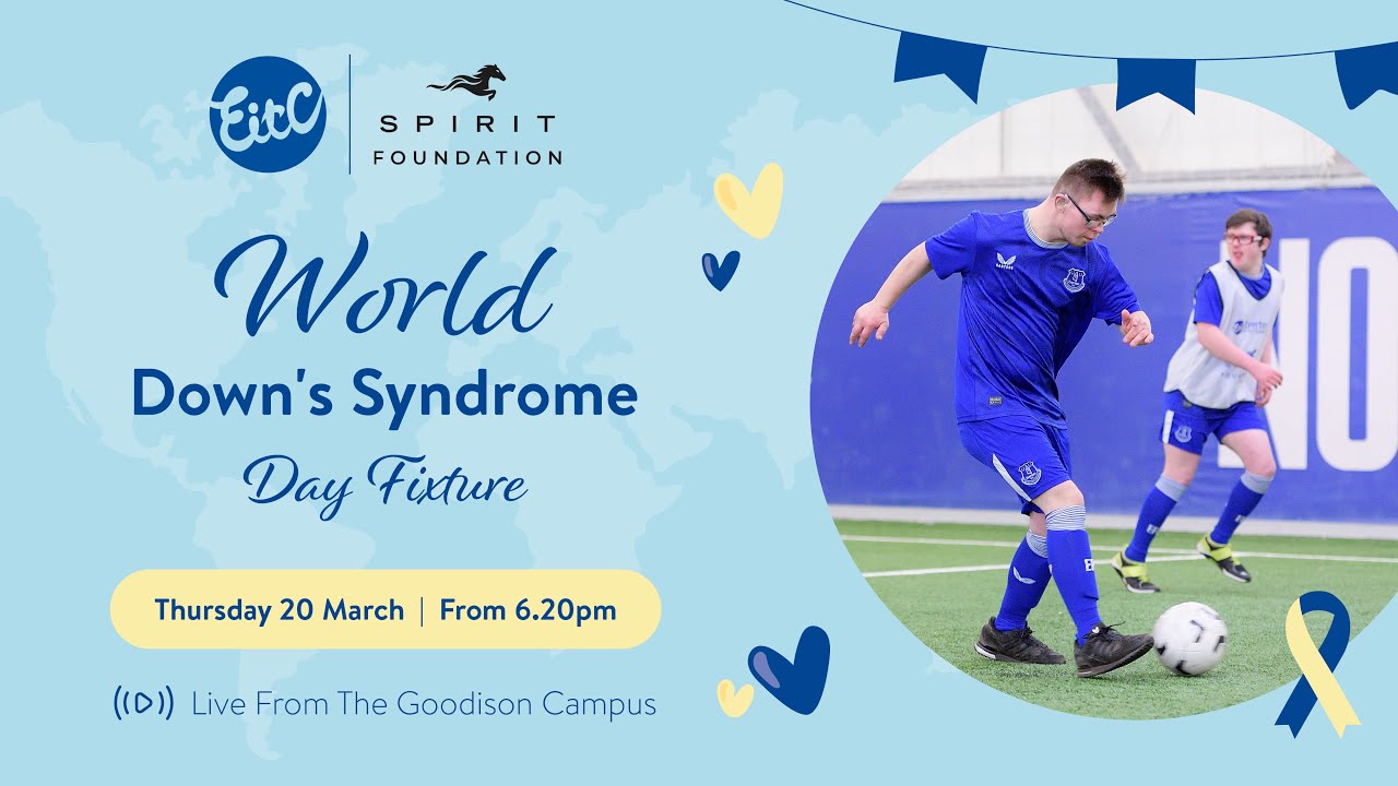 Live football match for World Down Syndrome Day! 💙