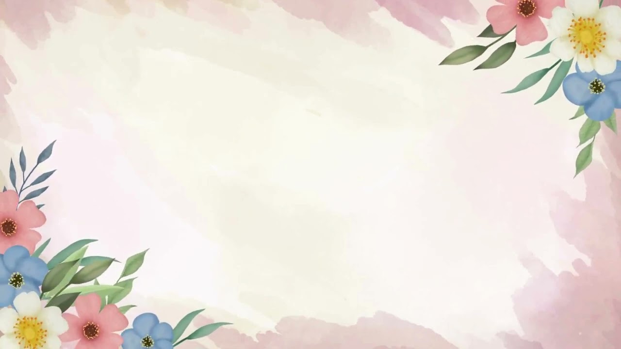 4K Wedding Floral Invitation Background Video | Stocklate #backgroundvideo