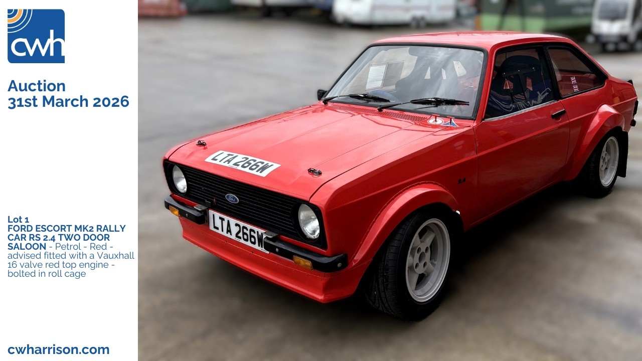 310326 - Lot 1 - FORD ESCORT MK2 RALLY CAR RS 2.4 TWO DOOR SALOON - Petrol - Red
